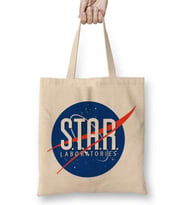 The Flash Star Labs Nasa Logo Bez Çanta Uzun Saplı