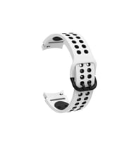 Samsung Galaxy Watch 4 42mm 20mm Uyumlu Kordon Silikon Esnek Yumuşak Delikli Spor KRD-02 Kayış