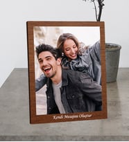 Kişiye Özel Masaüstü Fotoğraflı Kendi Mesajını Oluştur Ahşap Mdf Resimli Çerçeve