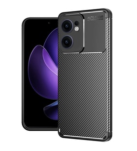Reno 13F Kılıf Auto Focus Karbon Kapak - Siyah