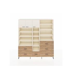 Hyperion Dolap 17 Raflı 6 Çekmeceli 3 Kapaklı 220x44x243 Aytaşı-Aytaşı/Çam