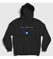 Presmono Unisex Siyah Ephemeral Insomnium Kapüşonlu Sweatshirt 151338tt