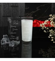 Ahşap Kutulu İsim ve Söz Yazılı 2'li Rakı Kadehi Seti