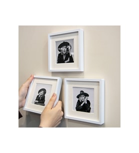 Sök-tak Paspartolu Fotoğraf Çerçevesi 14x14 Kare Çerçeve 3'lü Paket- Beyaz FOTĞRAFLI