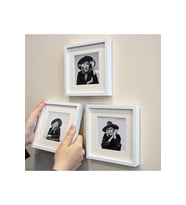Sök-tak Paspartolu Fotoğraf Çerçevesi 14x14 Kare Çerçeve 3'lü Paket- Beyaz FOTĞRAFLI