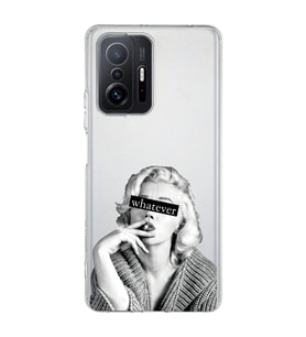Redmi Mi 11T/Mi 11T Pro Uyumlu Marilyn Monroe Desenli Şeffaf Telefon Kılıfı