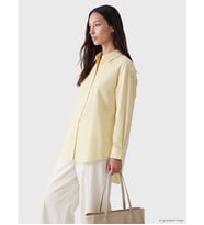 LCW EVERYDAY Sarı Çizgili Poplin Kadın Gömlek Tunik