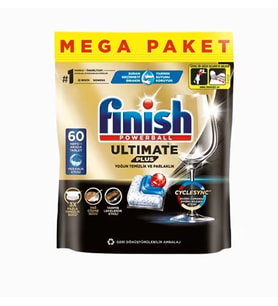 ŞeyliŞeyler - Finish Ultimate Plus Bulaşık Makinesi Tableti 60'lı 3 Paket