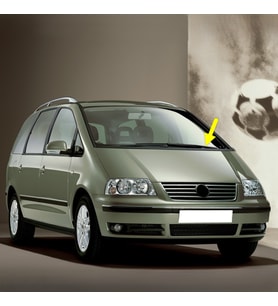VW Sharan 2001-2010 Ön Cam Sol Sürücü Taraf Silecek Kolu 7M3955409B (Siyah)