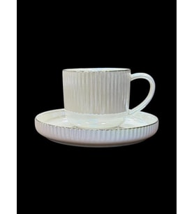 Acar JEA-08357 Pearl Dream 6'lı Porselen Çay Fincan Takımı