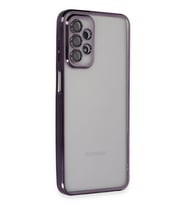 Galaxy A23 4G Kılıf Lensli Silikon - Mor