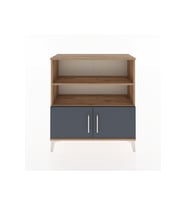 Arges Şifonyer 3 Raflı 2 Kapaklı 88x30x96 Çam-Antrasit