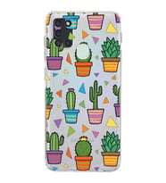 PrintiFy Samsung Galaxy A21S ile Uyumlu Water Color 4  Kamera Korumalı Şeffaf  Kılıf