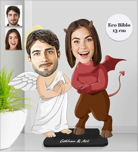 Kişiye Özel Sevgili Ahşap Eco Biblo -30