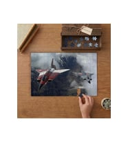 Savaş Uçakları Tasarımı 240 parça Ahşap Puzzle Ahşap Kutuda MP01100