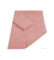 2 Li Banyo Ayak Havlusu %100 Pamuk 50X70 Cm Menesch Somon