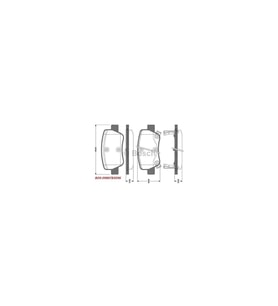 0446605040 Balata Fren Arka-(toyota: Avensıs 09>12 ) Bos-0986494403-mar