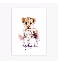 UFak Bebek Aslan Araba Oto Sticker Etiket Renkli Z2