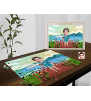 BK Gift Kişiye Özel Tatilci Adam Tasarımlı 1000 Parça Profesyonel Puzzle-1, 1000 Puzzle, Arkadaşa Hediye