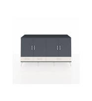 Kronos Konsol 6 Raflı 3 Çekmeceli 4 Kapaklı 176x59x99 Antrasit-Antrasit/Aytaşı