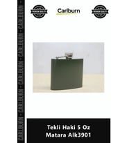 #Matara Paslanmaz Çelik Outdoor Kamp Hediyelik Cep Matarası Şık Tekli Haki 5 Oz Matara