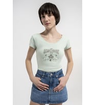 Loft Crop Kadın Tişört LF2035279 (Yeşil)