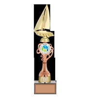 ODAK KUPA - Figürlü Kupalar - Yelken Figürlü Kupalar FG-036 C - 40 cm
