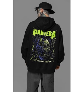 Pantera Rock Metal Baskılı Unisex Oversize Müzik Grubu Hoodie