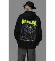 Pantera Rock Metal Baskılı Unisex Oversize Müzik Grubu Hoodie