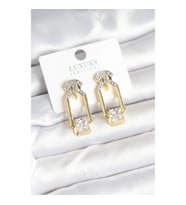 Mey İthalat® Pirinç Gold Renk Vintage Kadın Küpe