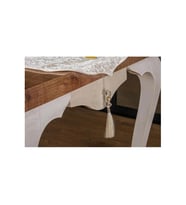 Clair Kadife Nakışlı Runnerlı Krem Salon Takımı 5 Parça 1274 (Standart)