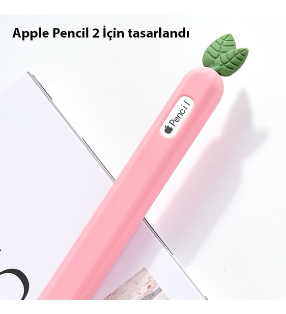 Alleon Apple Pencil 2 İçin Silikon Kılıf Koruyucu Kılıf Meyve