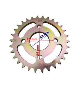 Atv Arka Dişli 530-30T İç 52 Mm 4 Delikli Öm