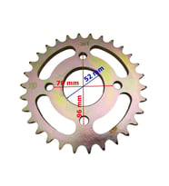 Atv Arka Dişli 530-30T İç 52 Mm 4 Delikli Öm