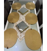 Sarda Design gold yılbaşı temalı supla takımı,amerkan servis,sofra takımı