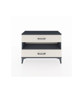 Arges Şifonyer Tek Raflı 2 Çekmeceli 88x30x64 Antrasit-Aytaşı