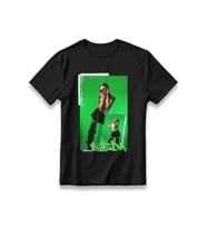 Manifest Sueda Solo T-Shirt Baskılı Unisex %100 Pamuklu Nefes Alan Kalın Kumaşlı Tişört (Siyah)
