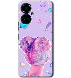 Tecno Camon 19 Pro Kılıf HD Desen Baskılı Kılıf - Uzaylı Kız