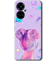 Tecno Camon 19 Pro Kılıf HD Desen Baskılı Kılıf - Uzaylı Kız