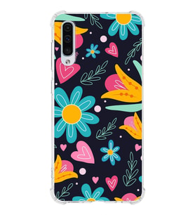 PrintiFy Samsung Galaxy A30S Uyumlu Retro Color 1 Baskılı Şeffaf Köşe Korumalı Antişok Kılıf