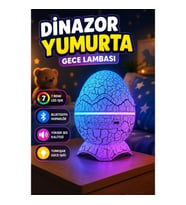 Dinozor Yumurta Gece Lambası Dekoratif LED Tasarımlı Çocuk Odası Aydınlatma