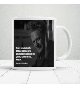 Nazım hikmet sözleri baskılı kupa bardak