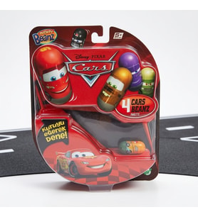 Mighty Beanz Cars 4'lü Paket Cars Temalı Koleksiyon Fasulyeleri Yuvarlanan Eğlenceli Oyuncak Seti