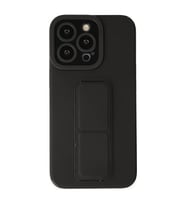 Apple İphone 13 Pro Kılıf Mega Standlı Silikon - Siyah
