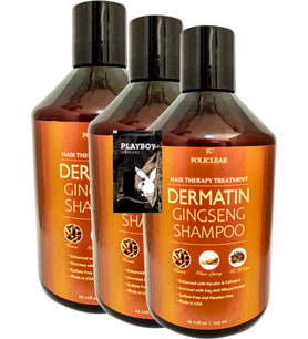 Policlear Dermatin Shampoo Ginsengli Özel Bakım Şampuanı 500 ml x 3 adet + Jel