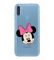 Samsung Galaxy A11  Kamera Korumalı  Kapak Minnie Mouse Tasarımlı  Şeffaf Kılıf