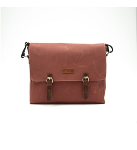 Design 03 Kanvas - Deri 15.6 Inch Postacı Laptop Çantası