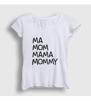Presmono Kadın Beyaz Ma Mom Mama Mommy Family Guy T-Shirt 300551tt (Beyaz)