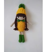 Ananas Bebek Amigurumi Organik Oyuncak