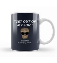 Funny Diogenes Quote Philosophy Student History Teacher Gift Alexander Sun Kupa Bardak Porselen